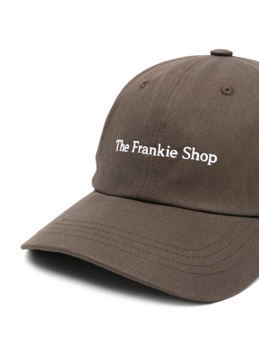 032C Logo-Embroidered Baseball Cap — Brown, view 2