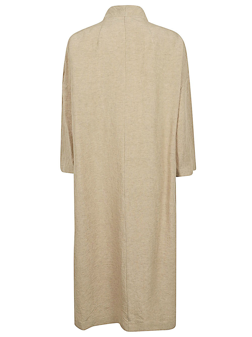 032C Linen Dustcoat Coat — Beige, view 2