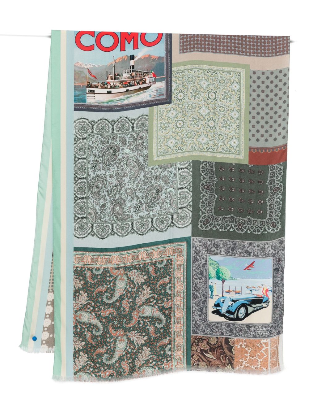 032C Lago di Como Scarf — Green by 032C