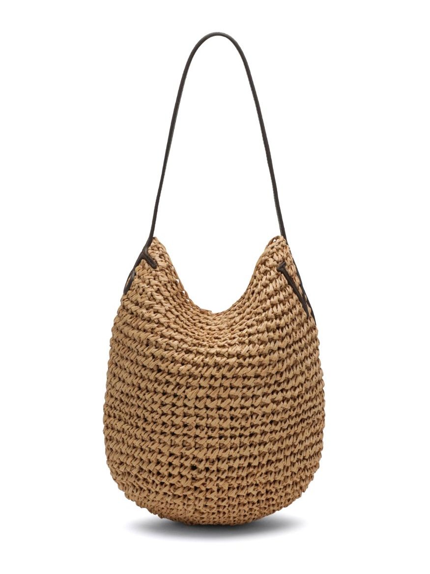 032C Woven Raffia Shoulder Bag — Beige by 032C