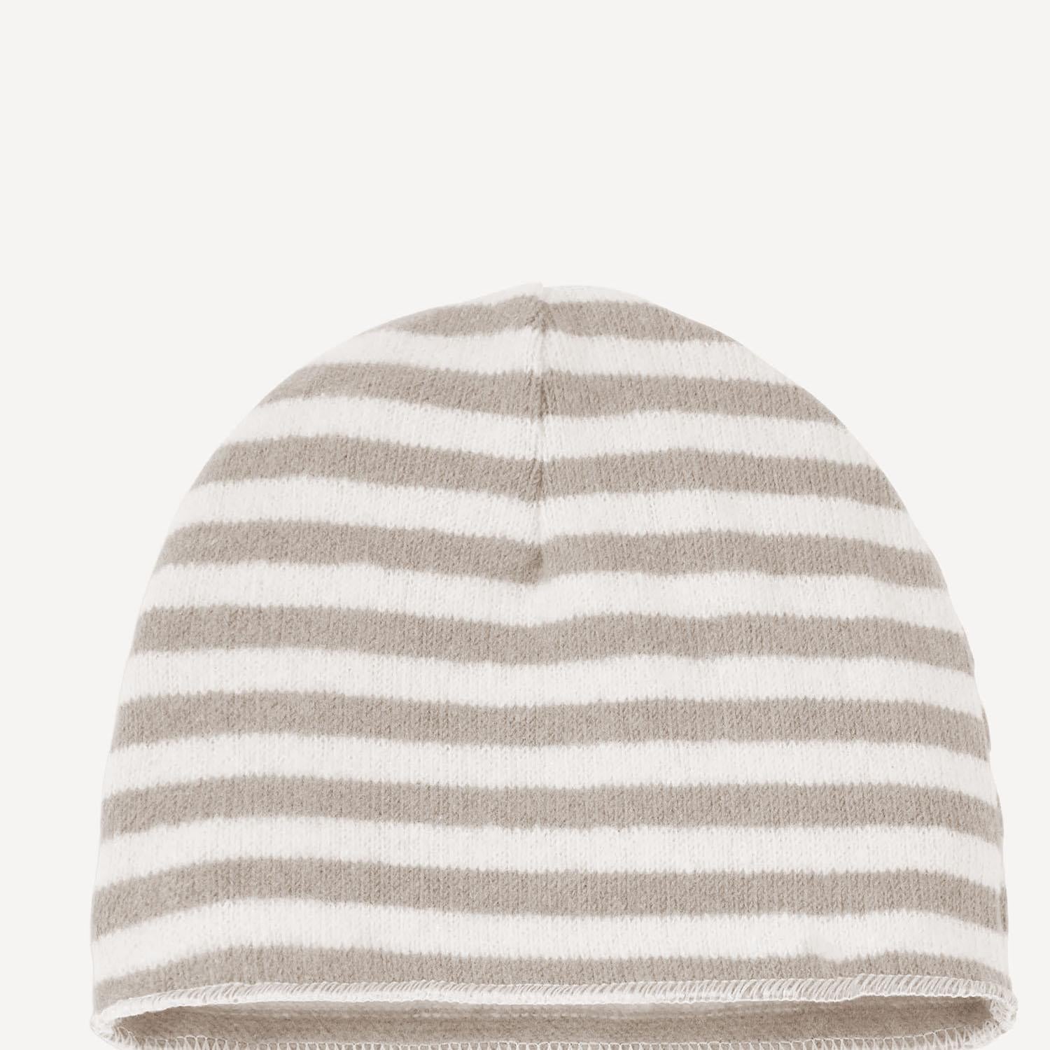 1+ In The Family 25W040 Striped Cotton Beanie — Beige, view 3