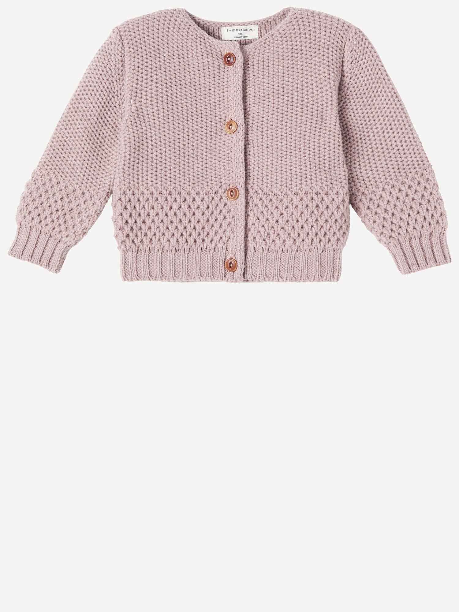 1+ In The Family Cardigan — Pink, view 3