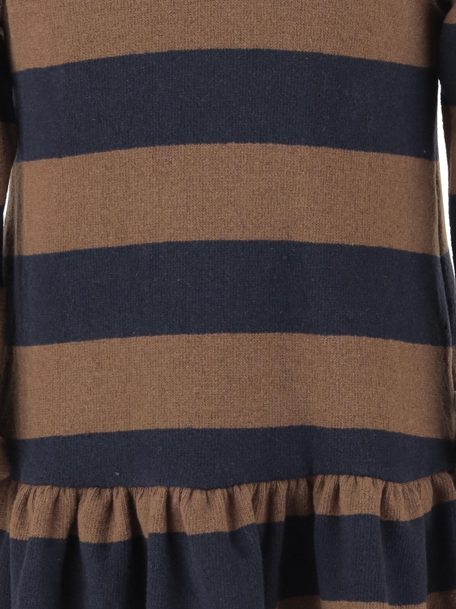 1+ In The Family Striped Stretch Cotton Blend Dress — Navy by 1+ In The Family