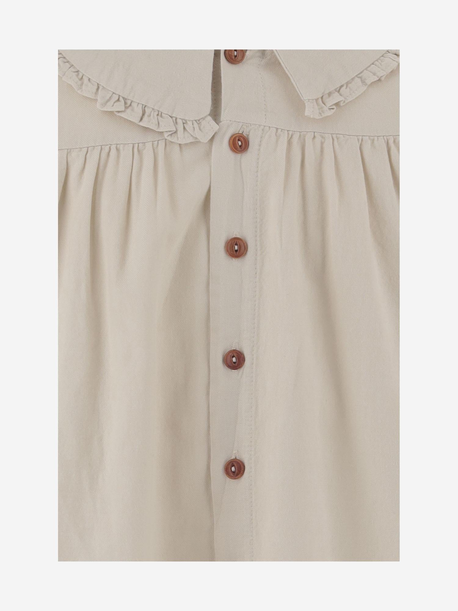 1+ In The Family Peter Pan Collar Dress — White by 1+ In The Family