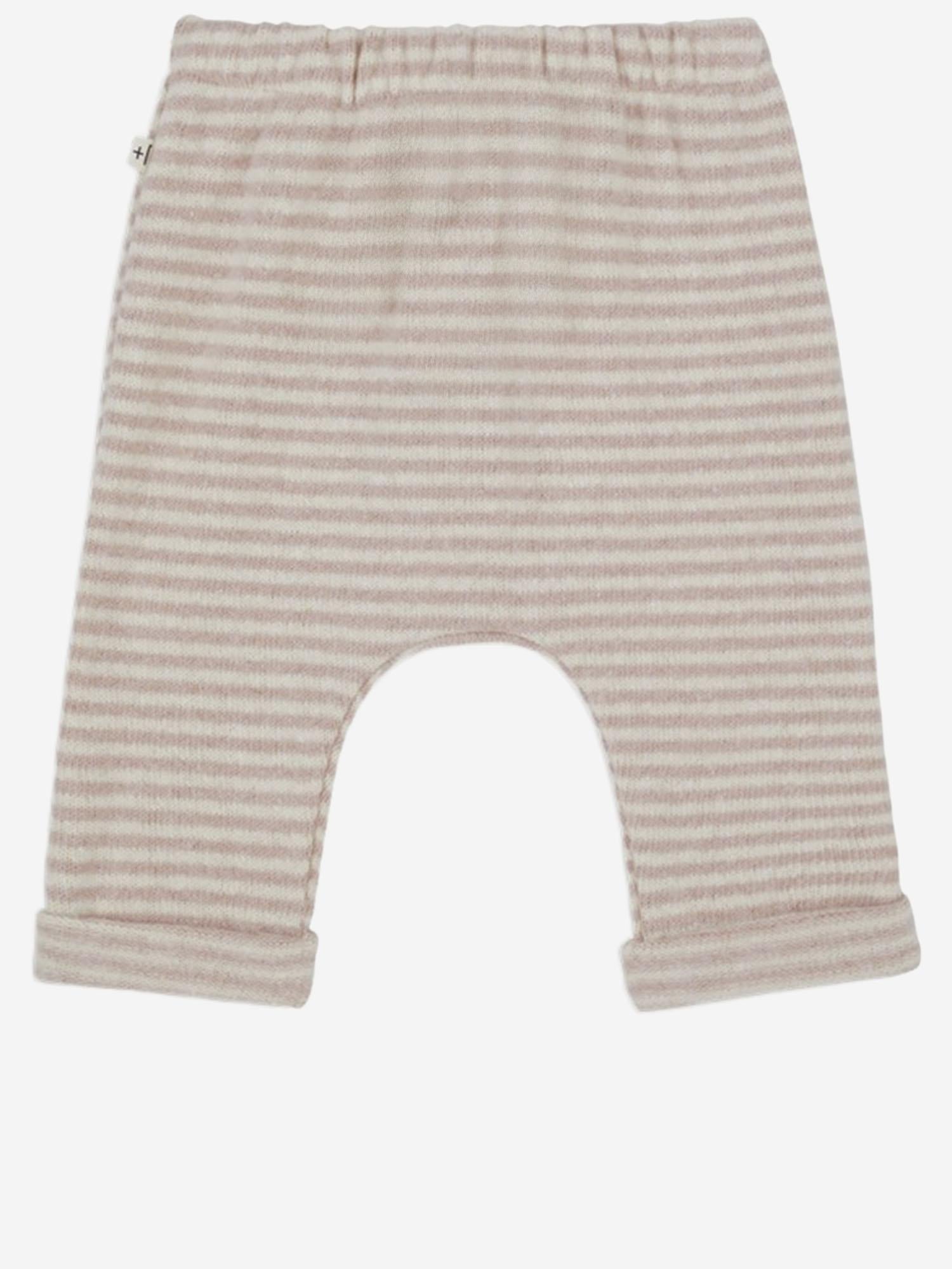1+ In The Family Striped Cotton-Blend Trousers — Pink, view 2