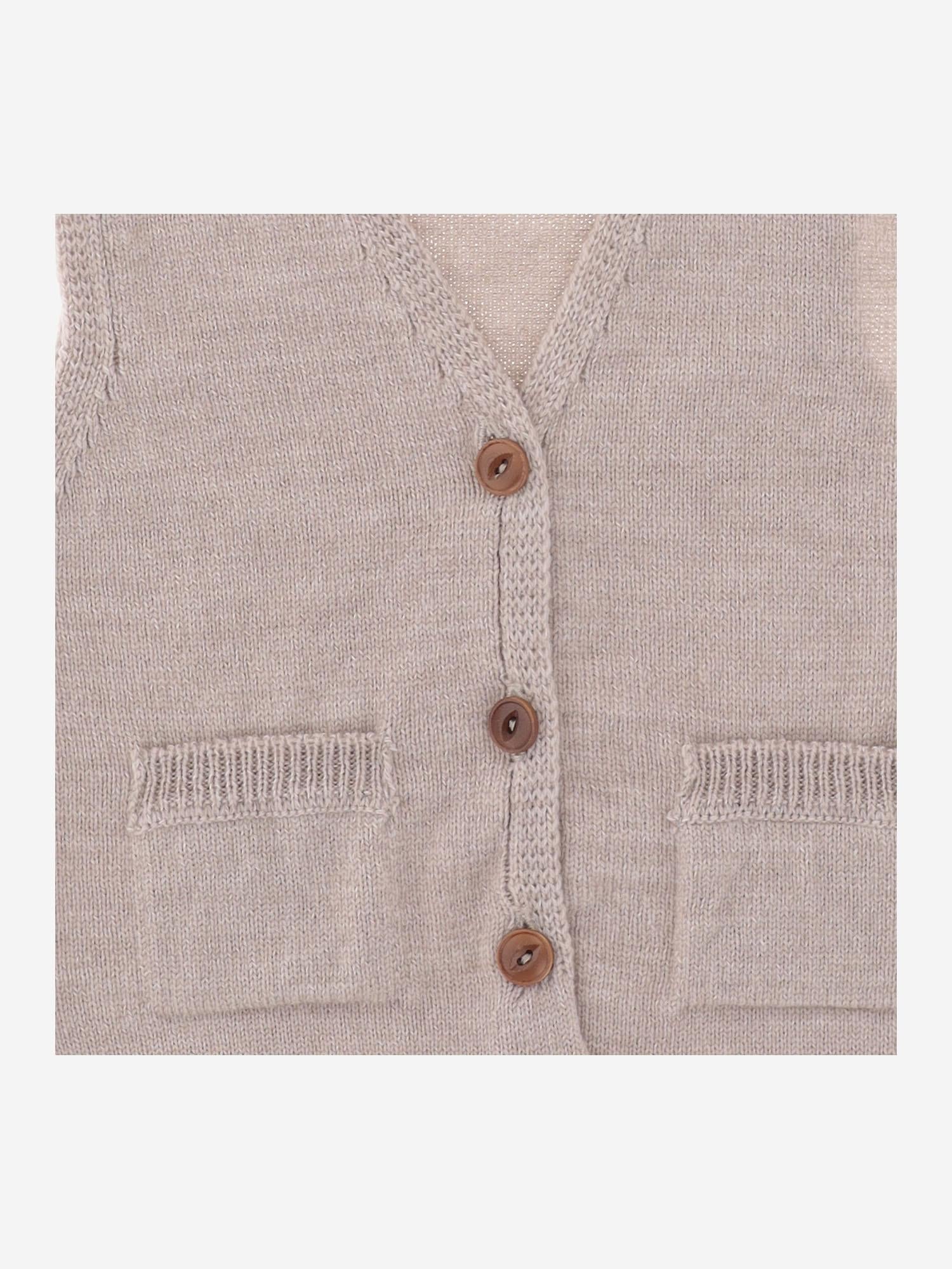 1+ In The Family Wool Blend Knit Vest — Beige, view 2