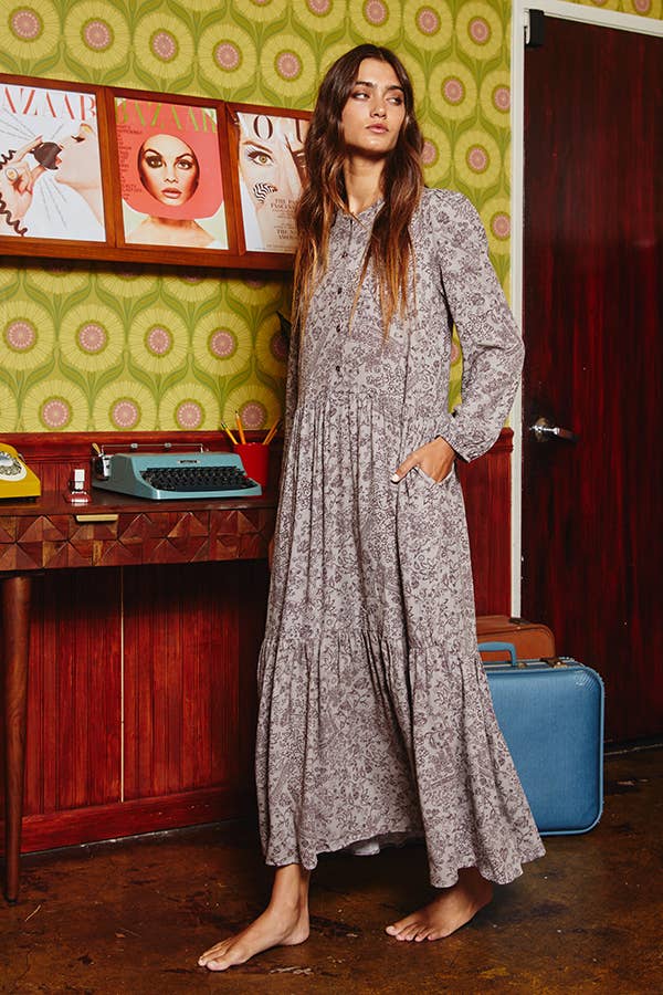 Layla Floral Maxi Dress, view 4