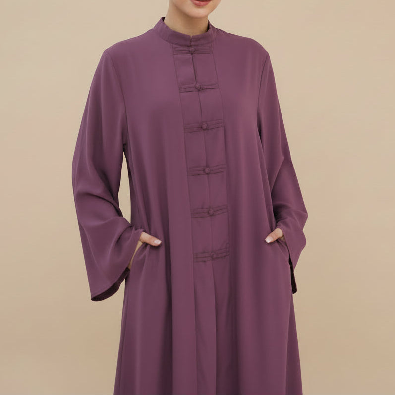 Isla Button-Front Nida Abaya, view 2