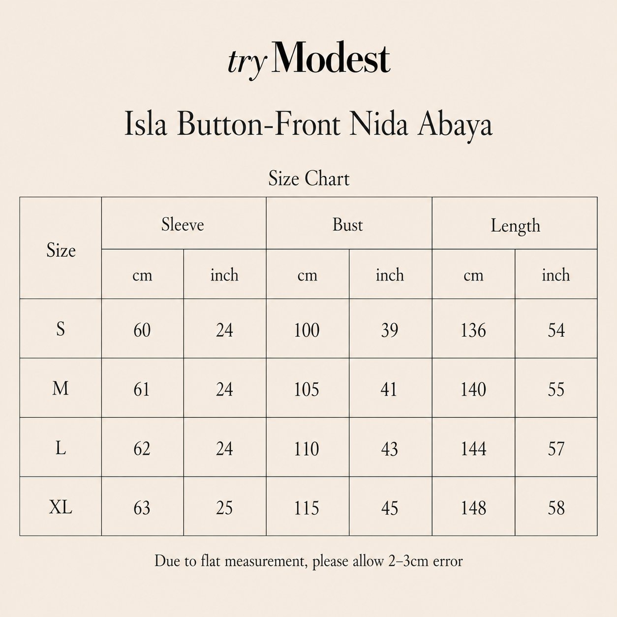Isla Button-Front Nida Abaya, view 3