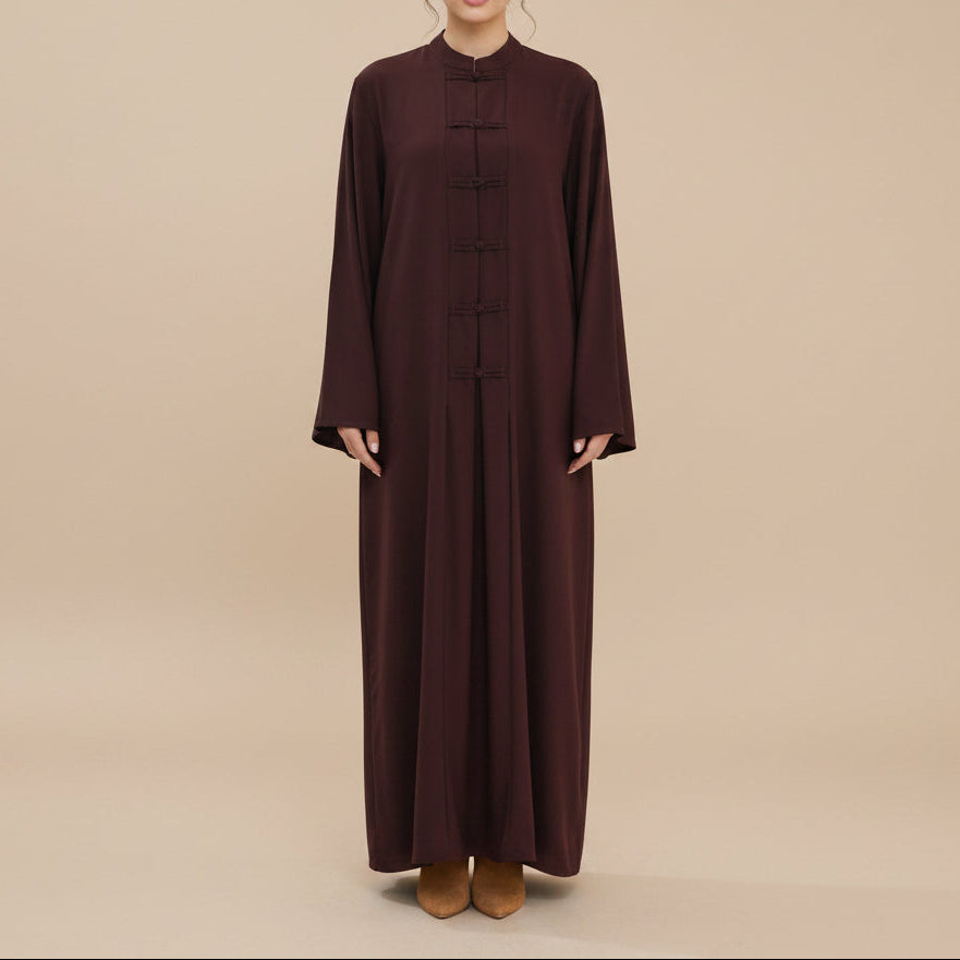 Isla Button-Front Nida Abaya, view 5