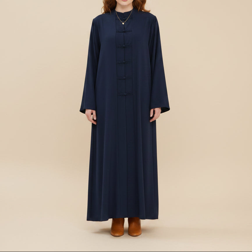 Isla Button-Front Nida Abaya, view 6
