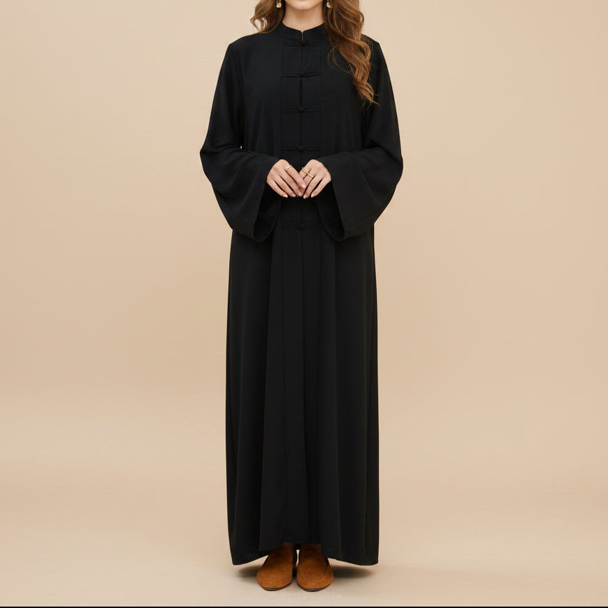 Isla Button-Front Nida Abaya, view 8