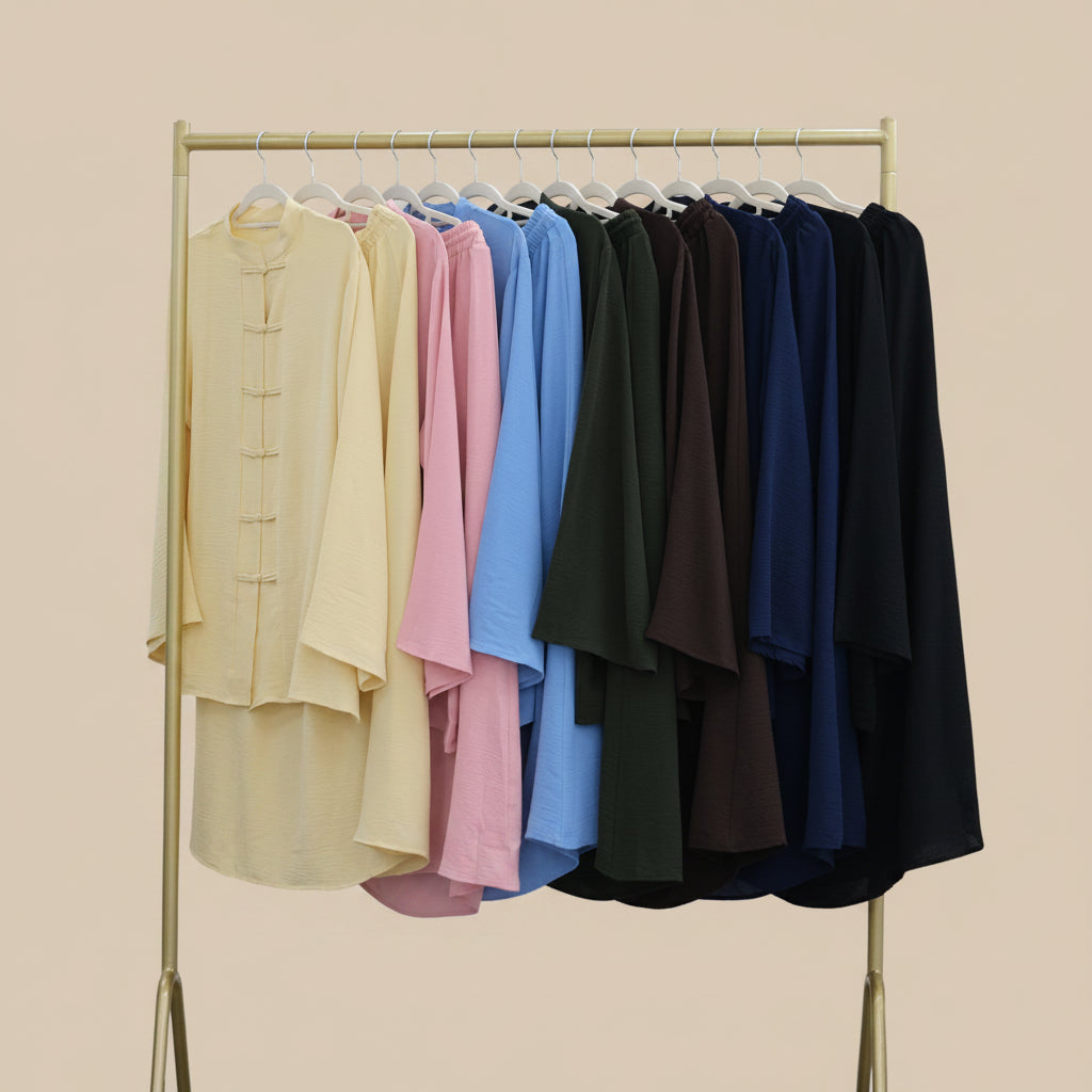 Dijla Button-Front Modest Co-Ord Set, view 3