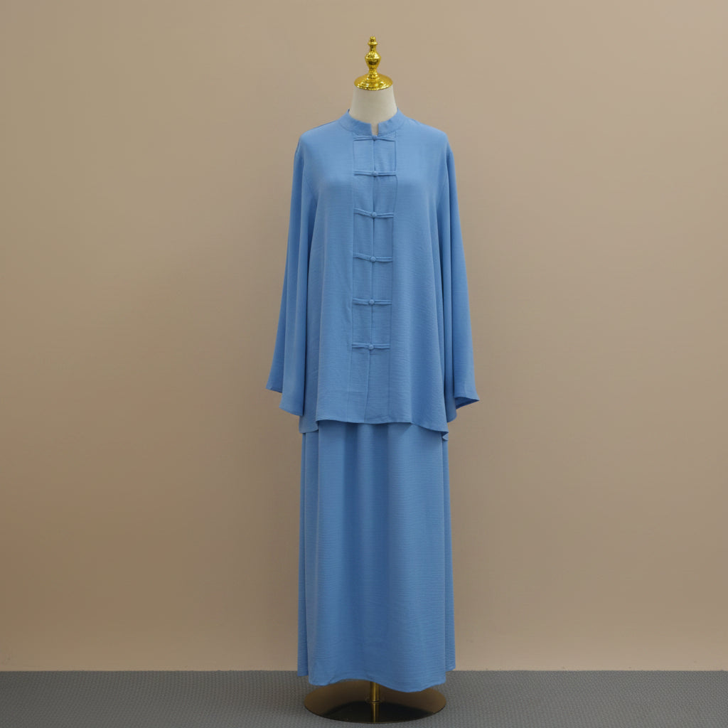 Dijla Button-Front Modest Co-Ord Set, view 6