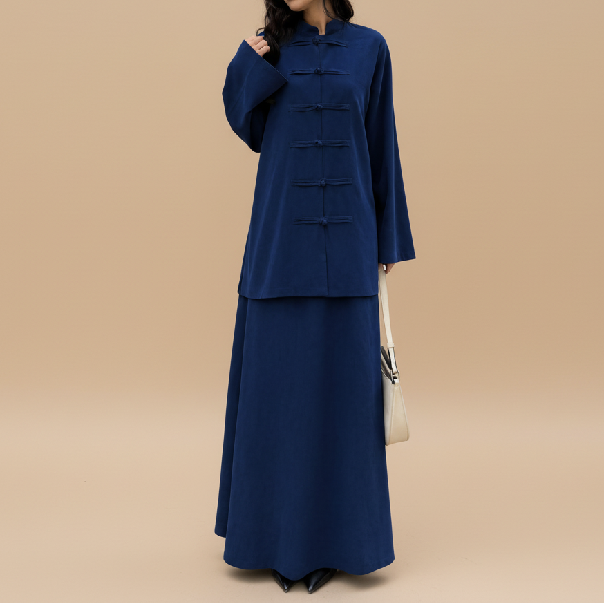 Dijla Button-Front Modest Co-Ord Set, view 8