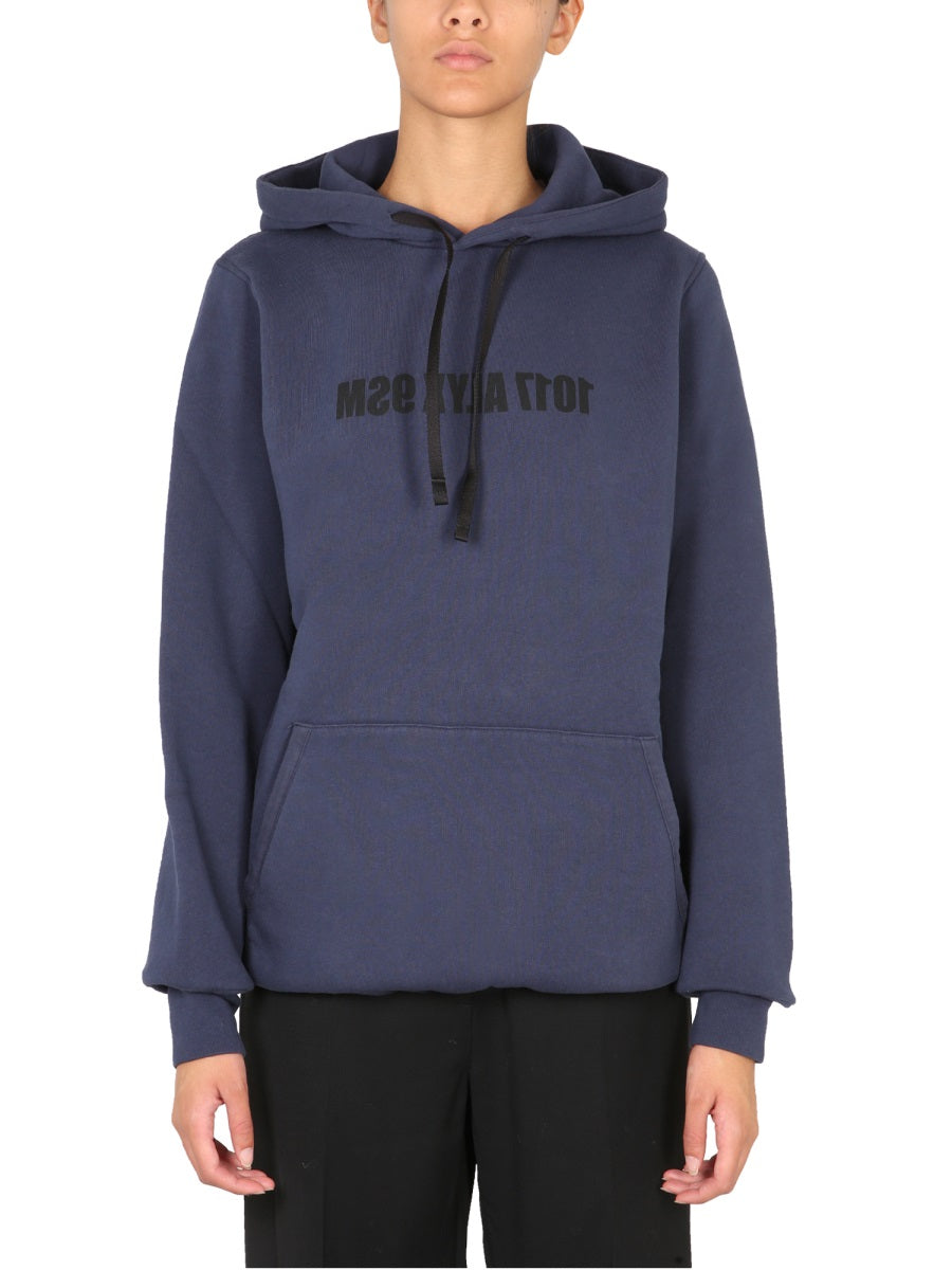 1017 Alyx 9sm Drawstring Hooded Hooded Sweatshirt — Blue by 1017-Alyx-9Sm