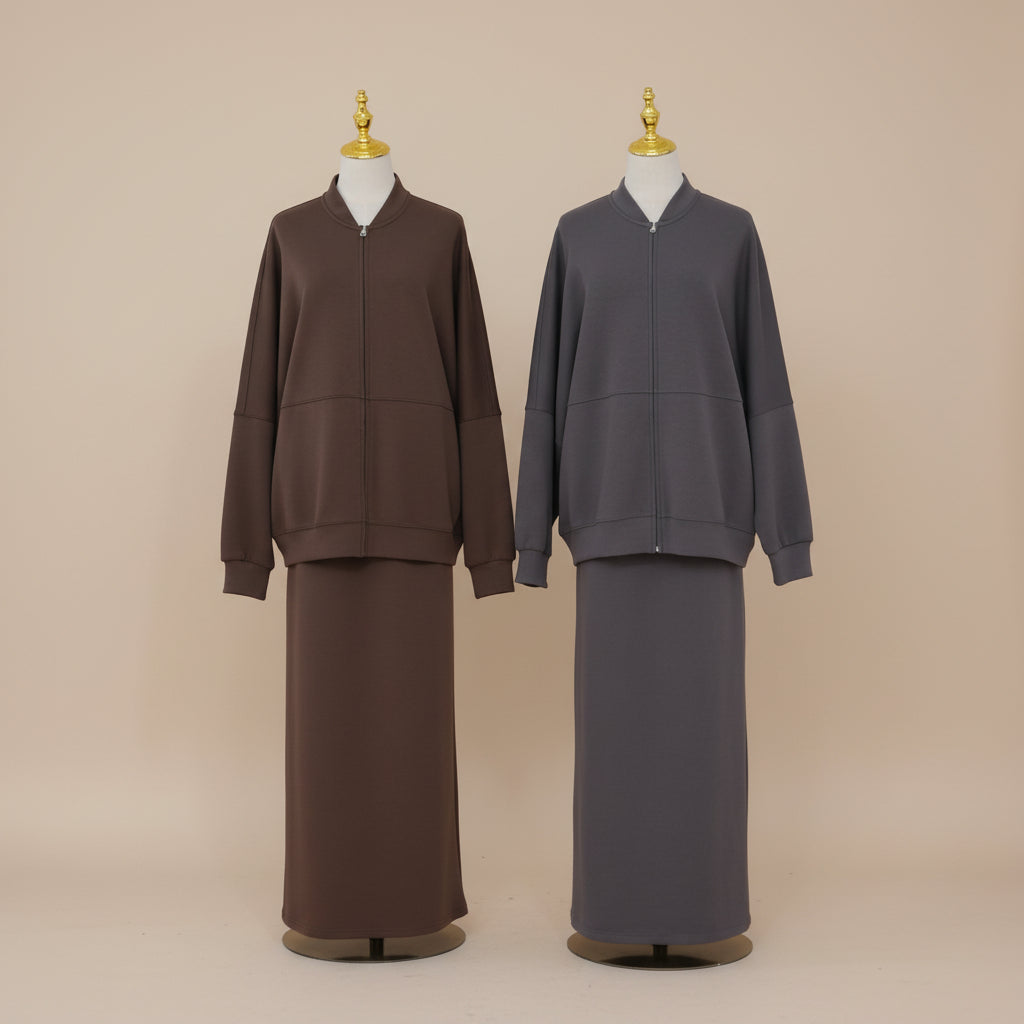 Nerina Modest Sweatshirt & Long Skirt Two-Piece Set, view 3