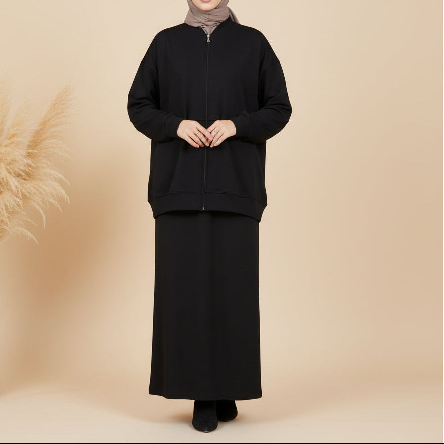 Nerina Modest Sweatshirt & Long Skirt Two-Piece Set, view 7