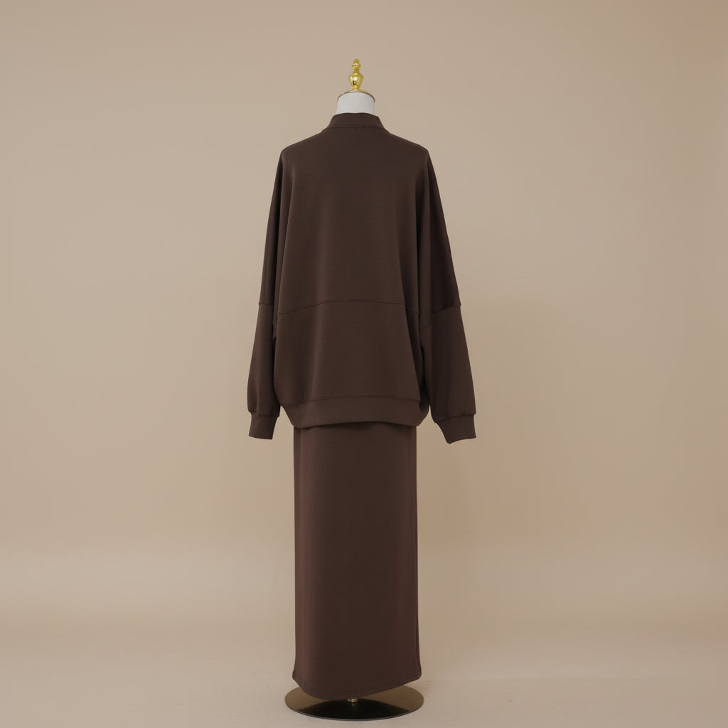Nerina Modest Sweatshirt & Long Skirt Two-Piece Set, view 8