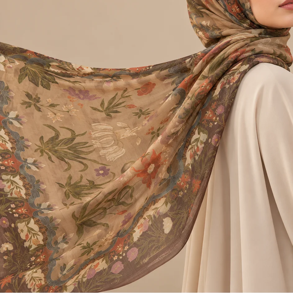 Autumn Garden Modal Hijab by Try Modest