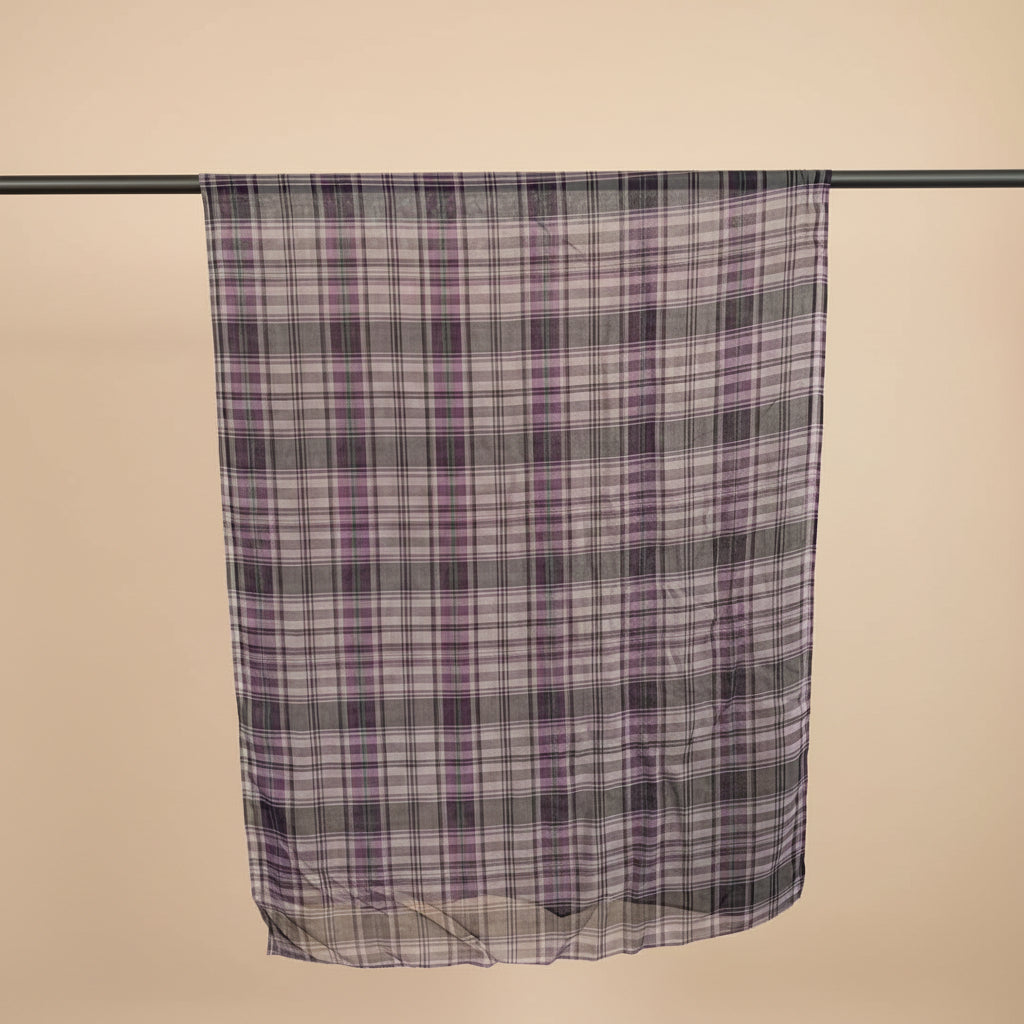 Mauve Haze Plaid Modal Hijab, view 2