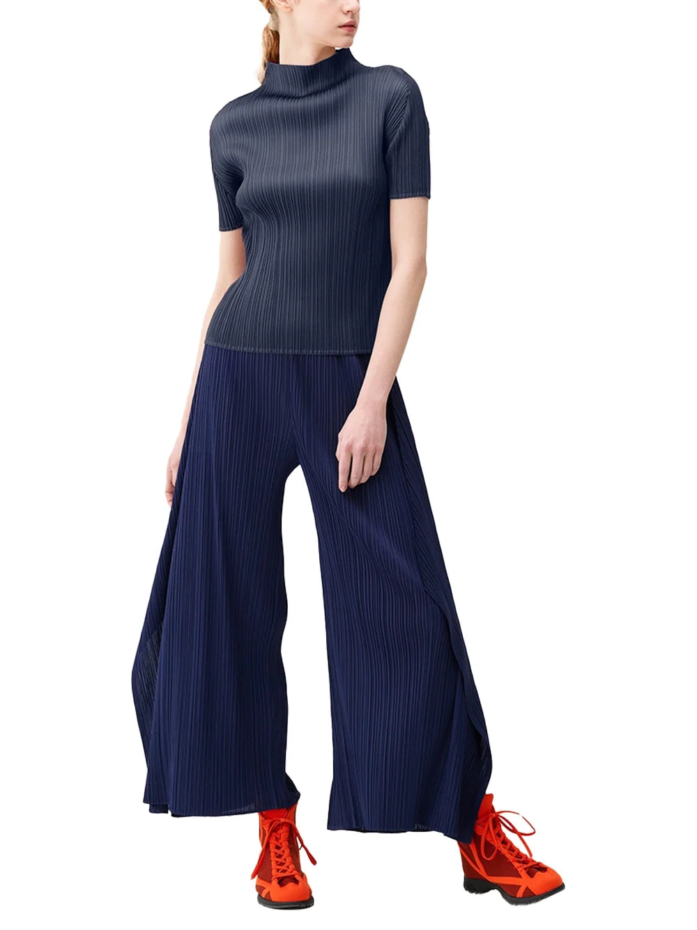 Issey Miyake Top — Navy, view 2