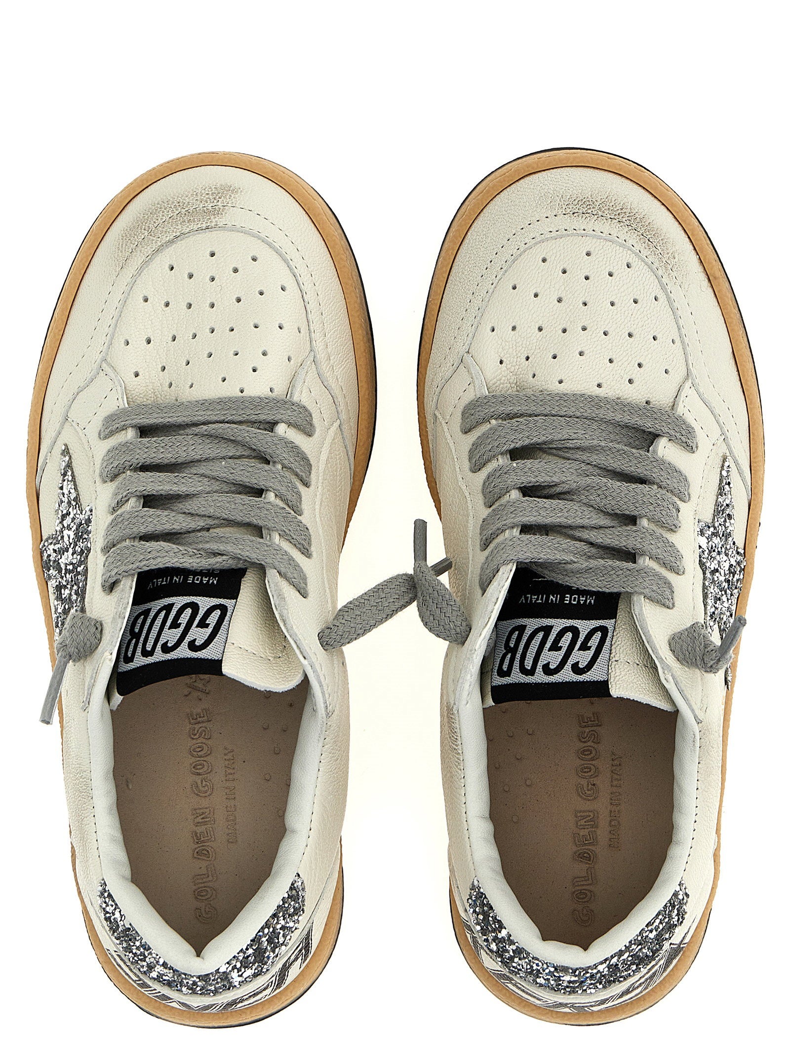 Golden Goose Ball Star Sneaker — White, view 3