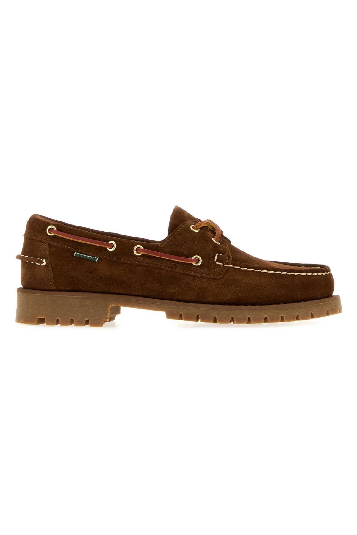 Sebago Suede Boat Shoe Loafer — Brown by Sebago