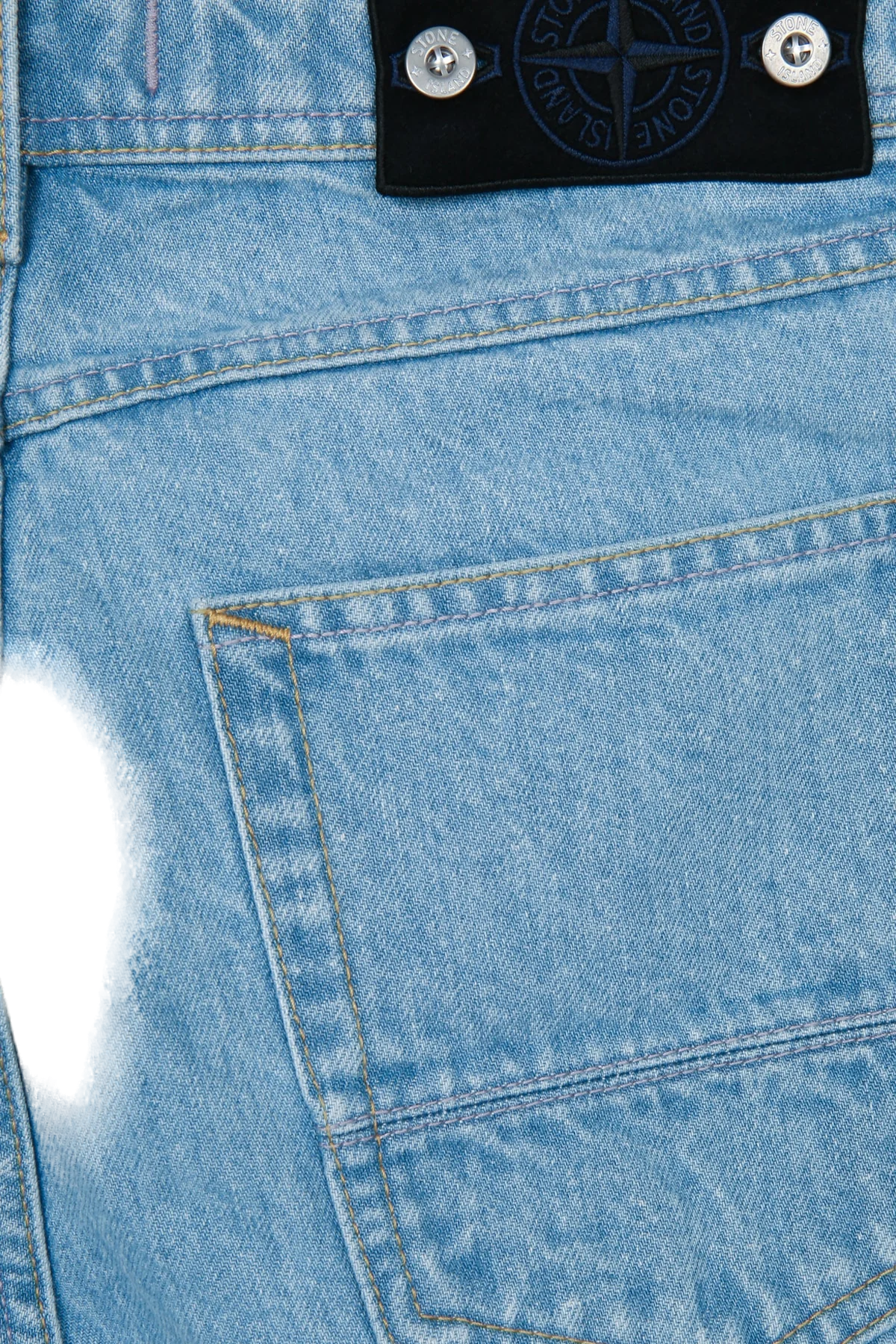 Stone Island 100% Cotton Jeans — Blue, view 3