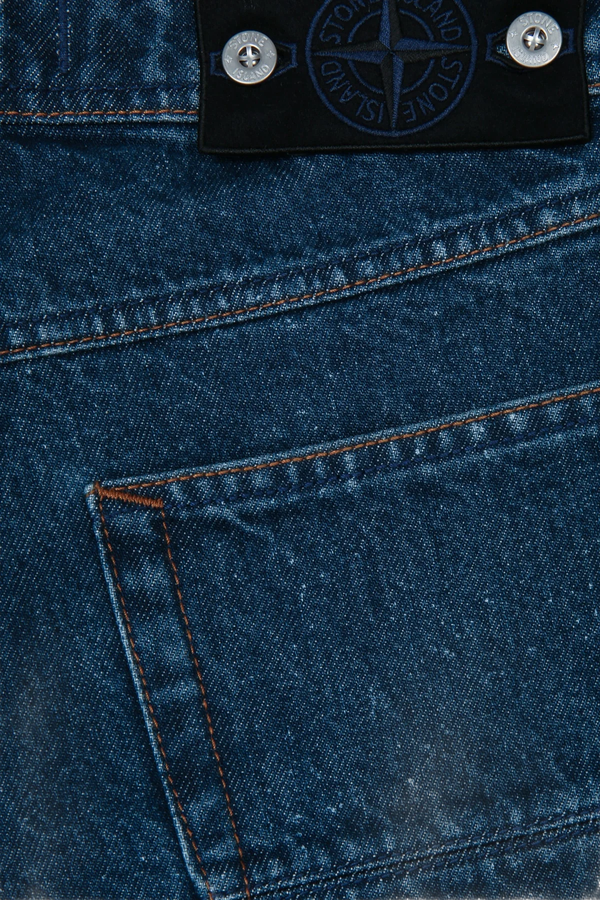 Stone Island Straight-Leg Denim Jeans — Blue, view 3
