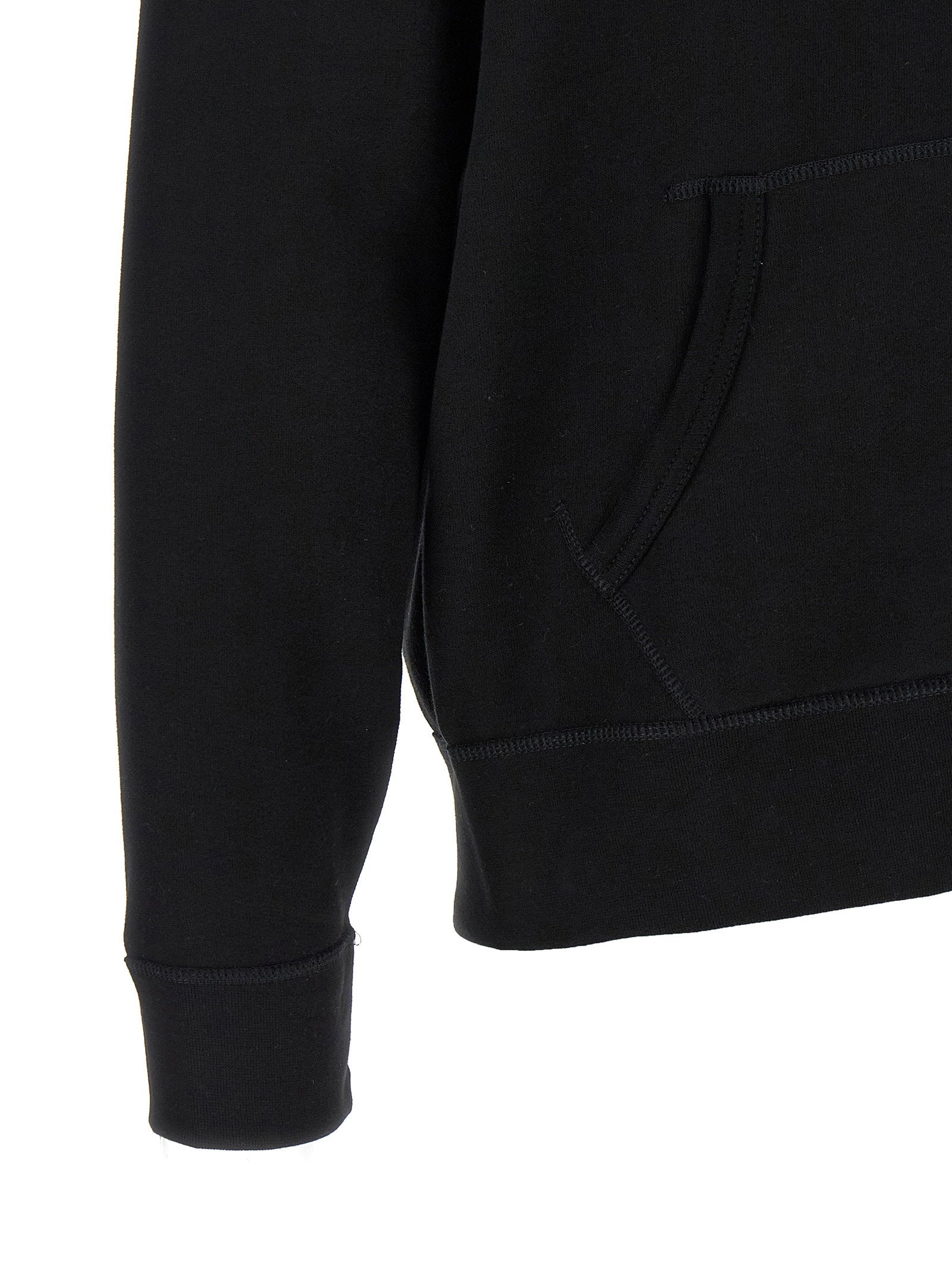 Polo Ralph Lauren Logo-Embroidered Cotton Hoodie — Black - S, view 4