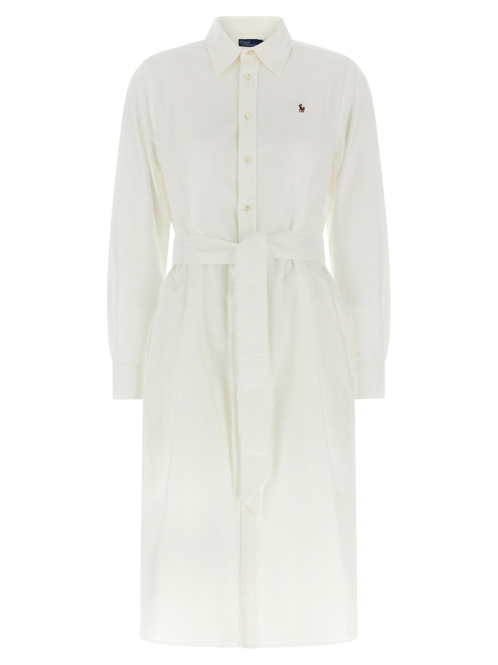 Polo Ralph Lauren Oxford Shirt Dress — Cream by Polo Ralph Lauren