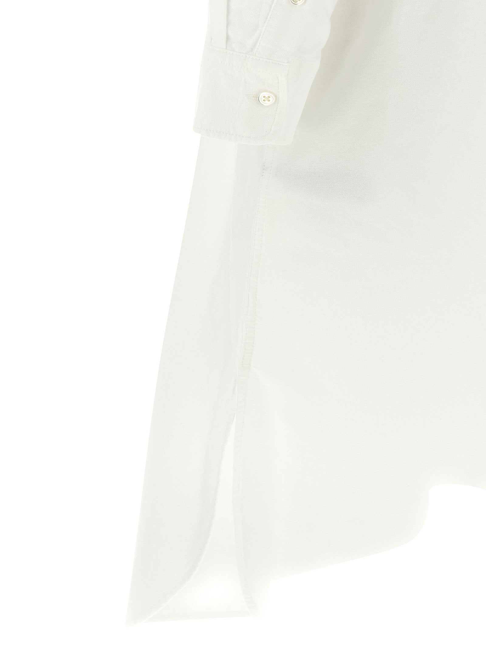 Polo Ralph Lauren Oxford Shirt Dress — Cream, view 4