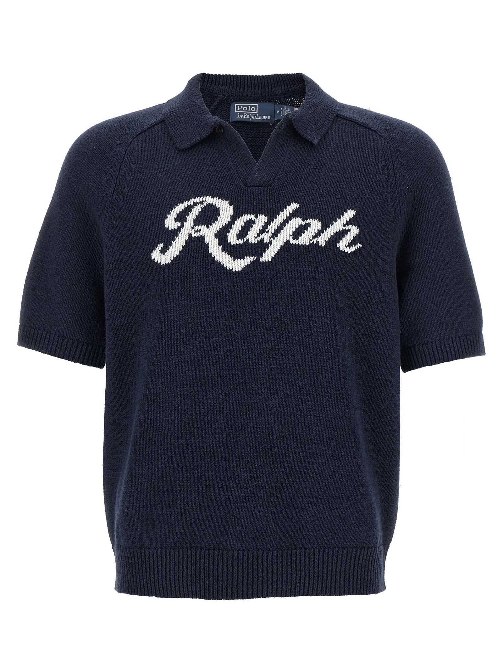 Polo Ralph Lauren Intarsia Logo Sweater — Navy by Polo Ralph Lauren