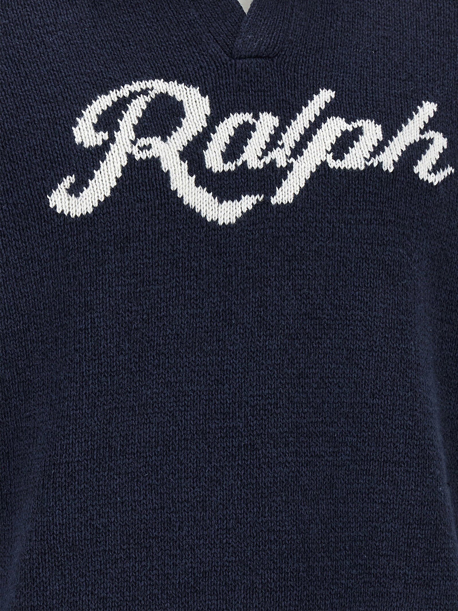 Polo Ralph Lauren Intarsia Logo Sweater — Navy, view 4