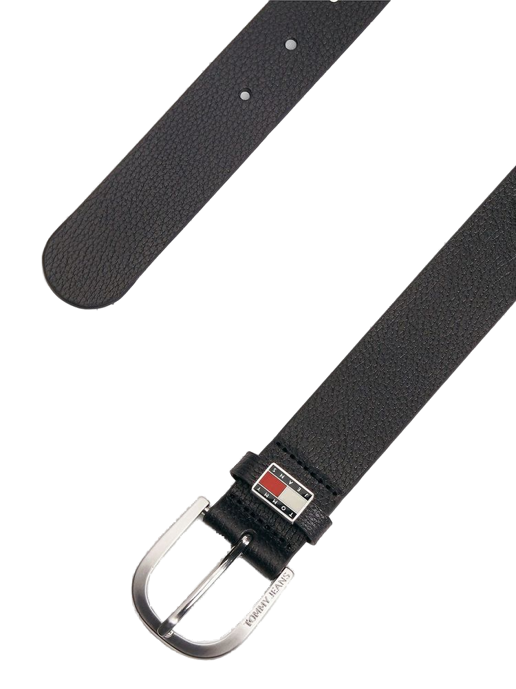 Tommy Hilfiger Buffalo Full Grain Leather Belt — Black, view 2