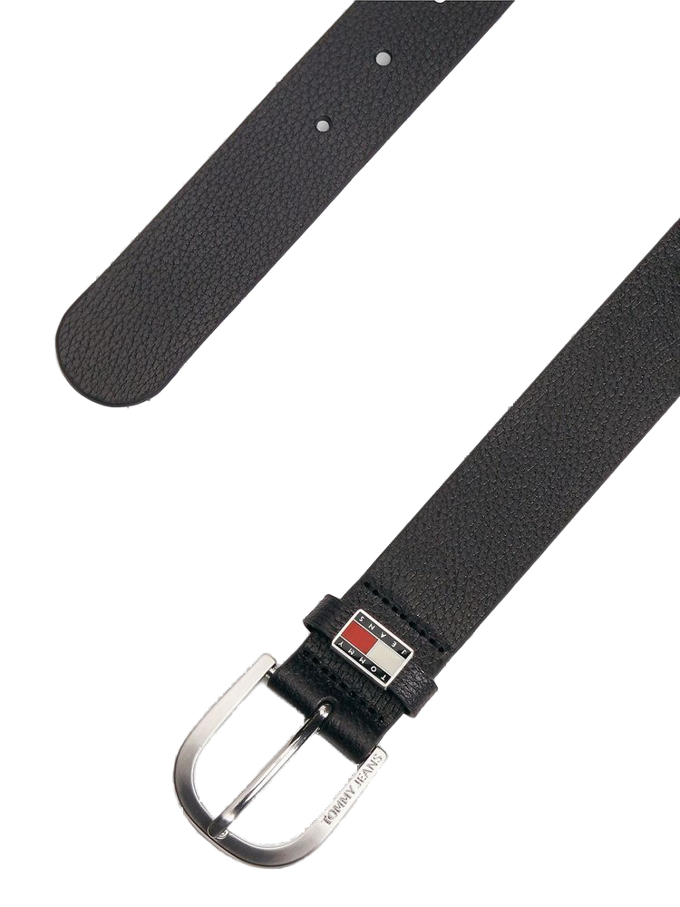 Tommy Hilfiger Buffalo Full Grain Leather Belt — Black, view 3