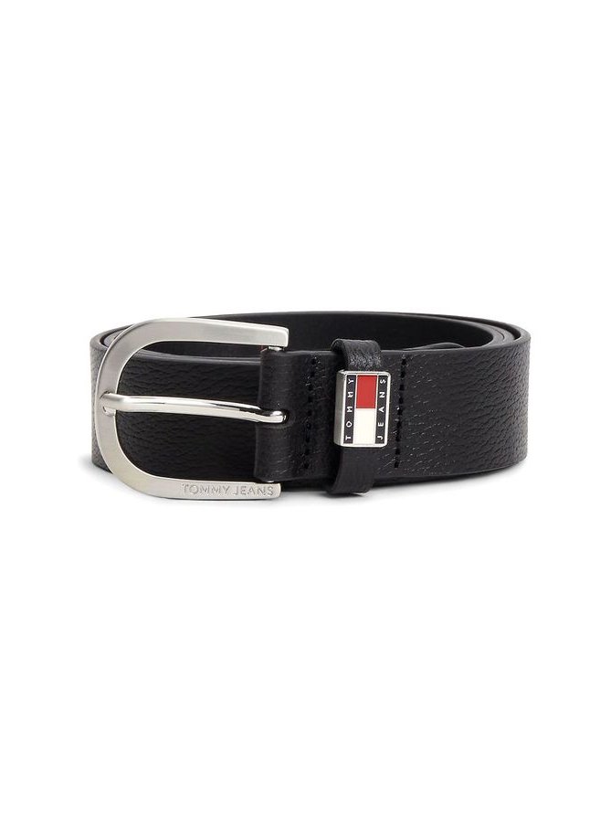Tommy Hilfiger Buffalo Full Grain Leather Belt — Black, view 5