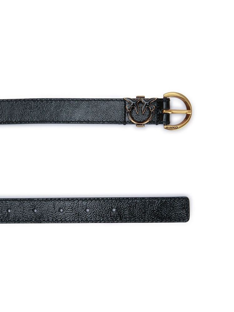 Pinko Calf Leather Belt — Black, view 4