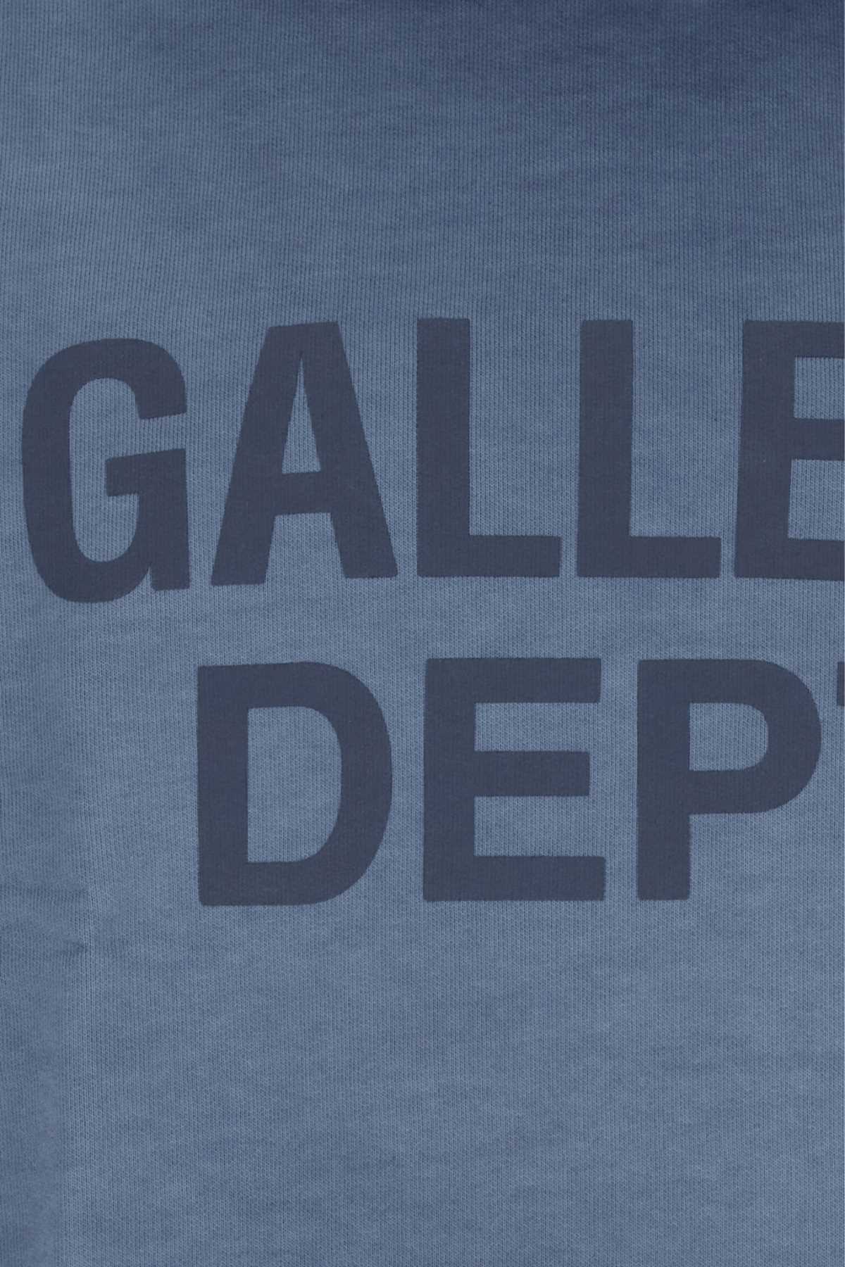 Gallery Dept Logo-Print Sweatshirt — Navy, view 3