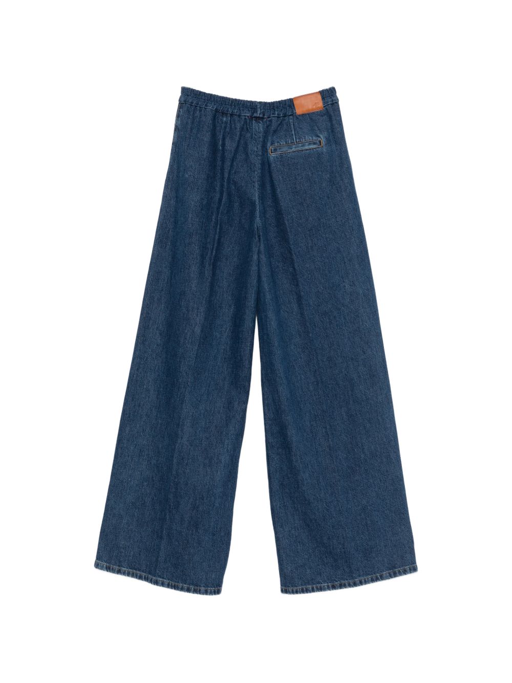 Forte Forte Wide-Leg Denim Jeans — Navy, view 2