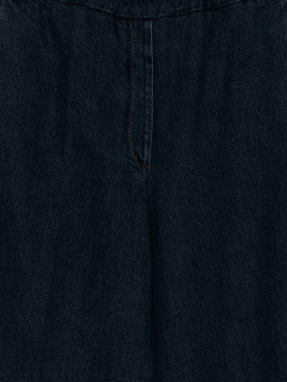 Forte Forte Wide-Leg Denim Jeans — Navy, view 3