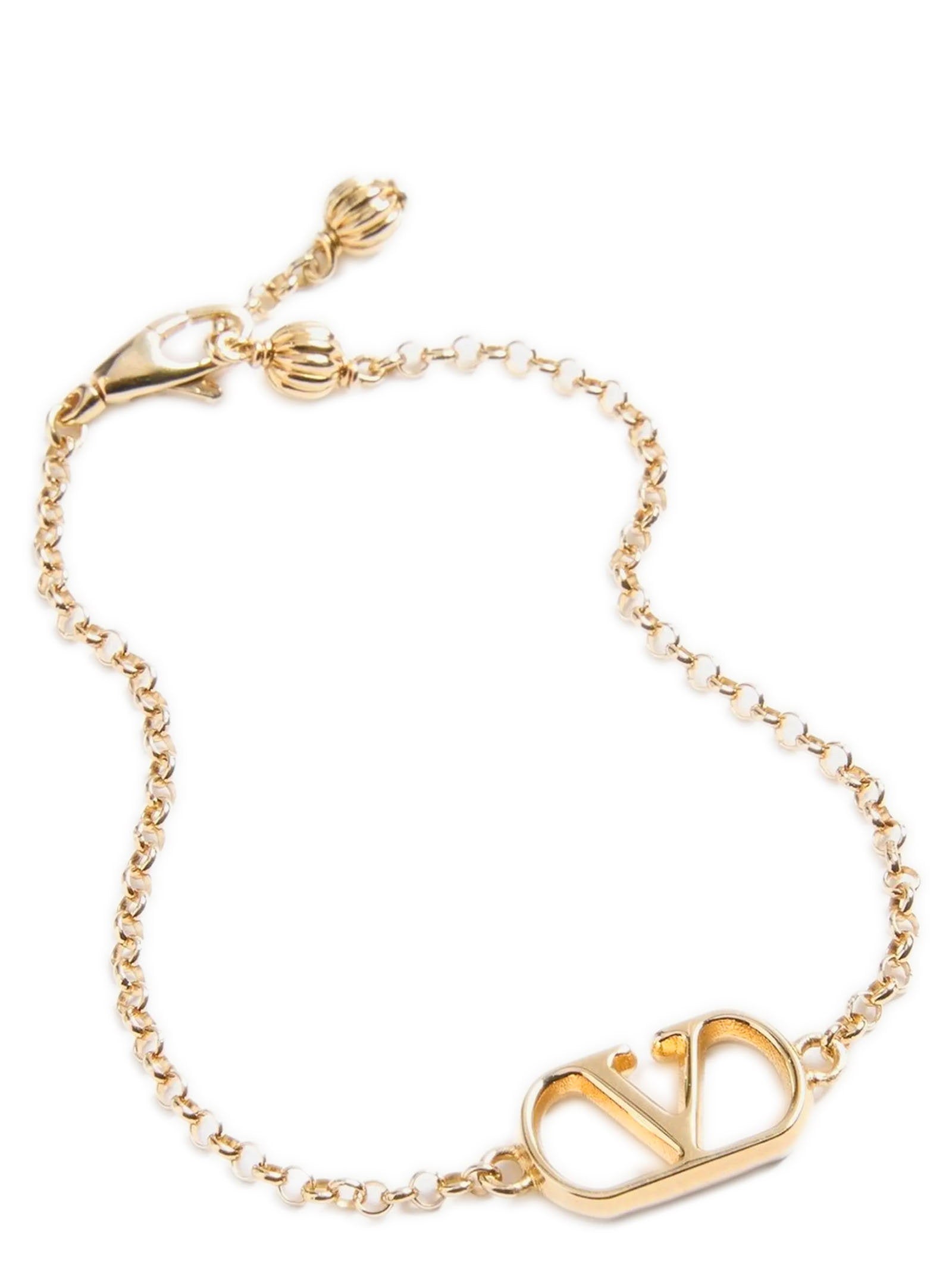 Valentino Garavani Vlogo Bracelet — Gold, view 2