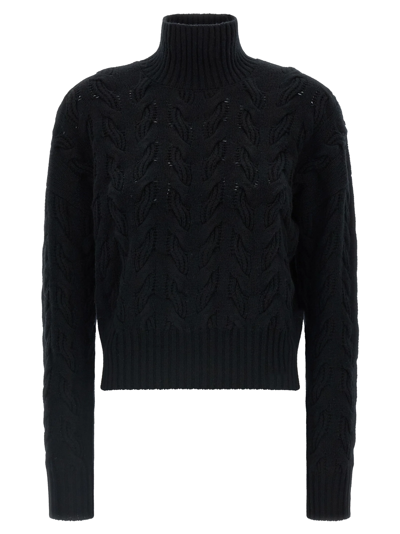 Max Mara Cosmo Turtleneck Sweater — Black by Max Mara