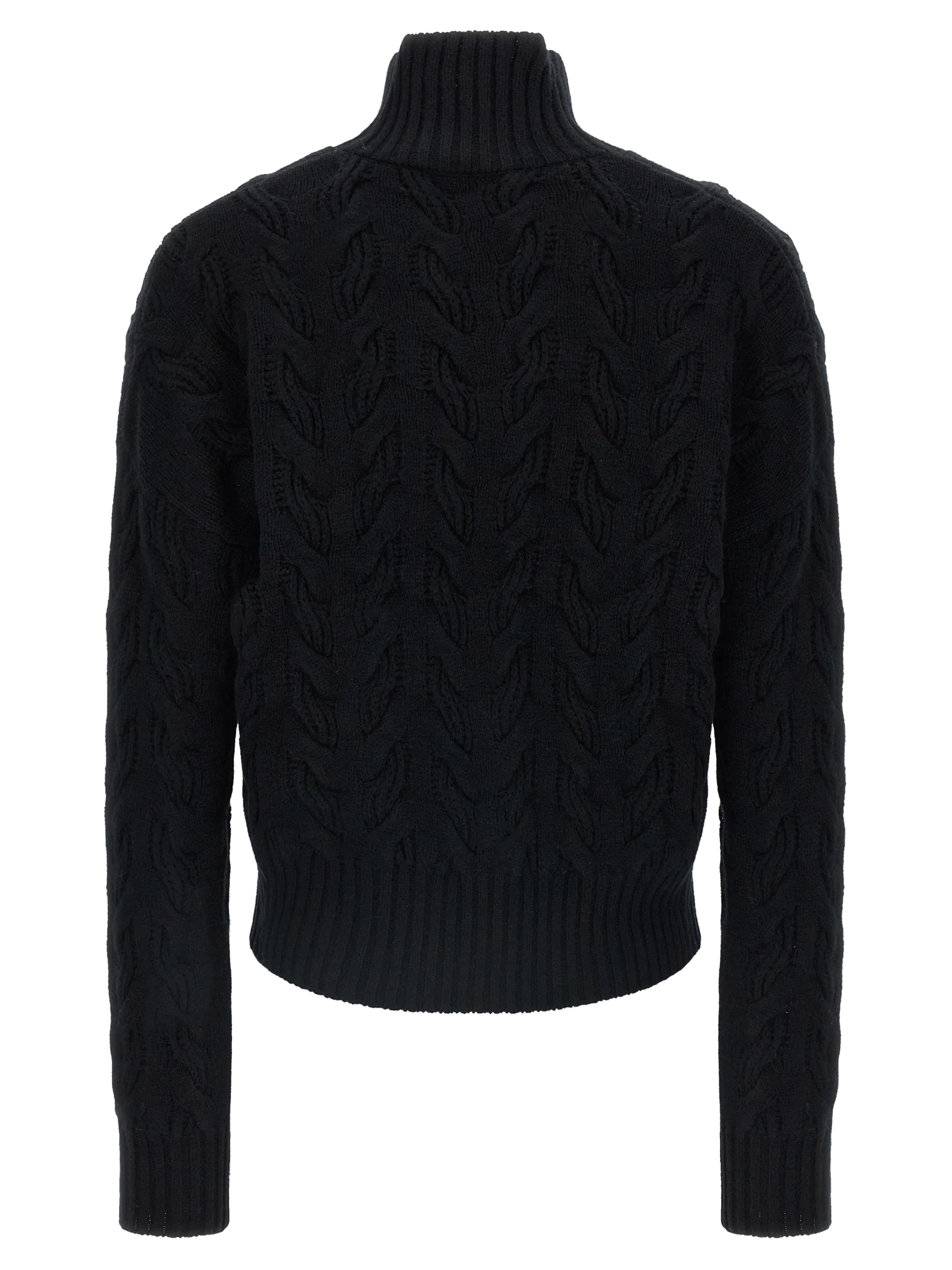 Max Mara Cosmo Turtleneck Sweater — Black, view 2