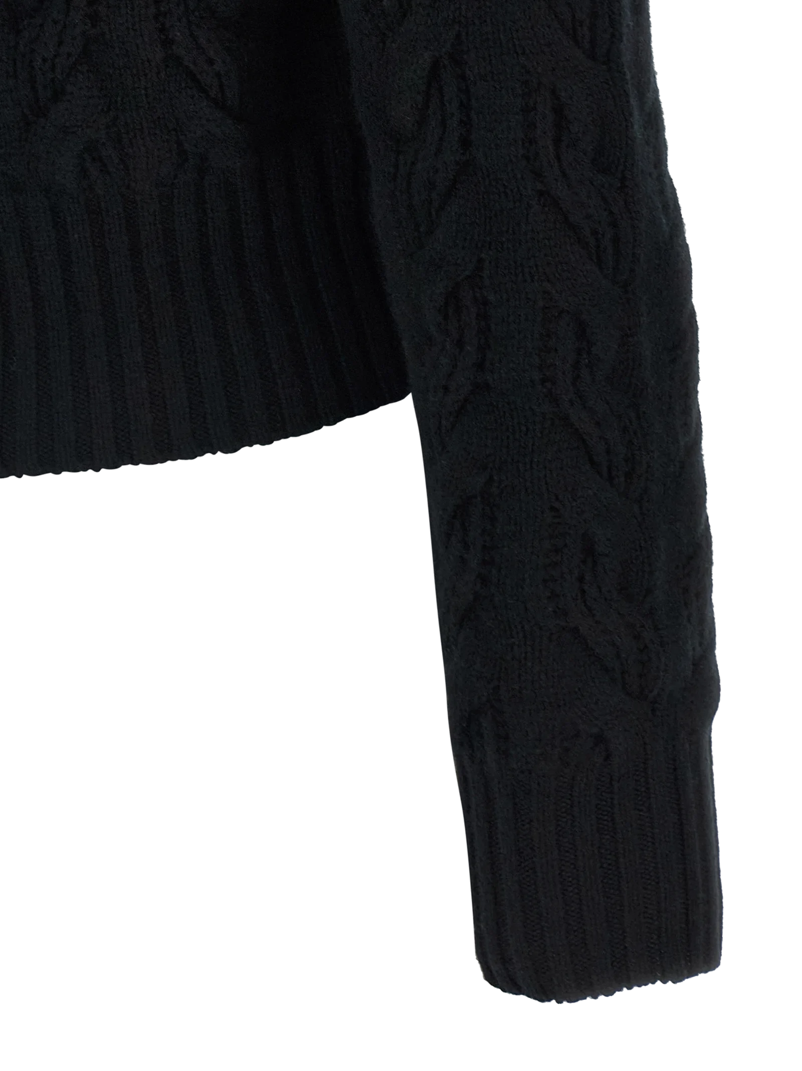 Max Mara Cosmo Turtleneck Sweater — Black, view 4