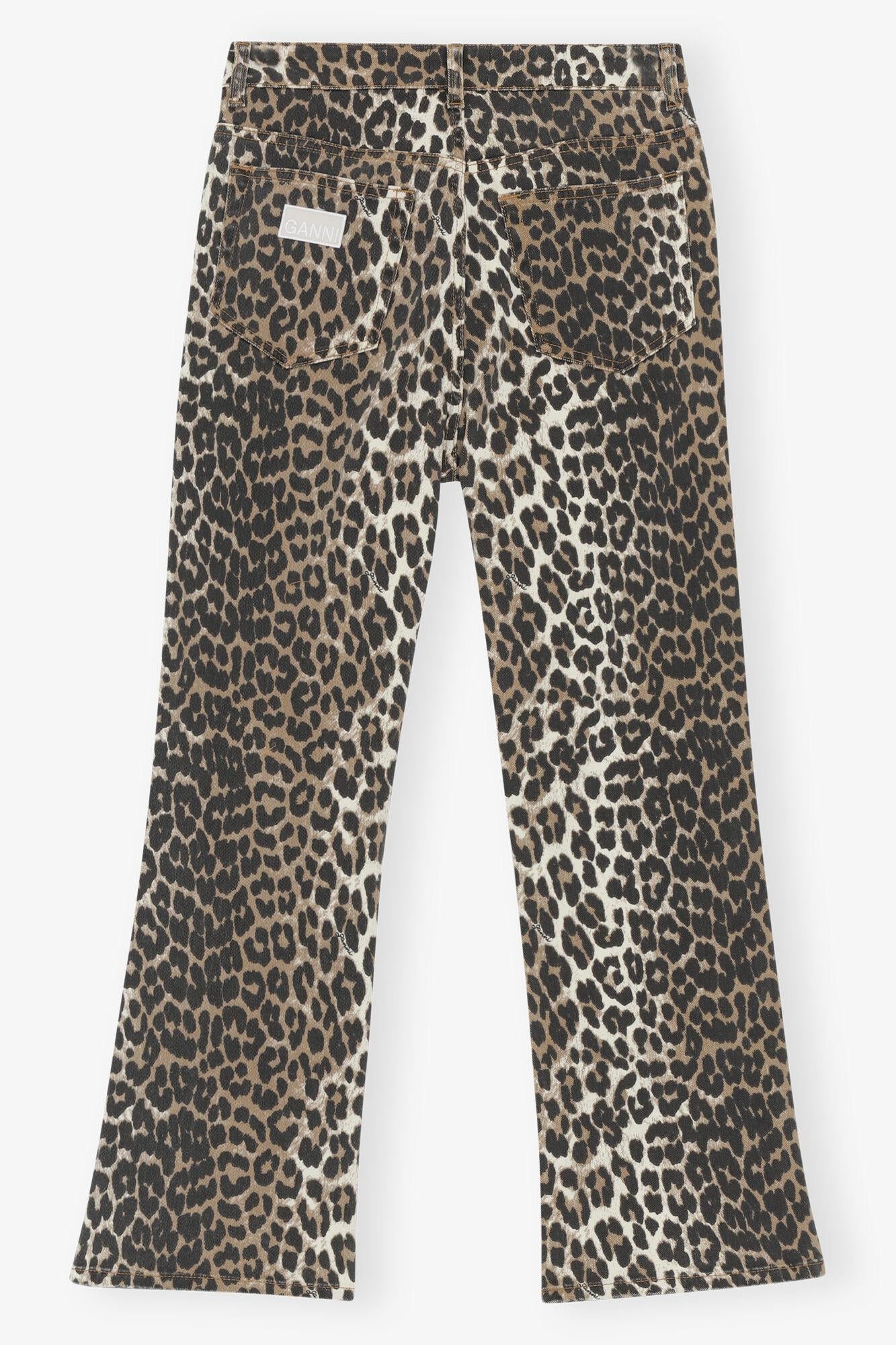 Ganni Betzy Cropped Jeans — Brown, view 3
