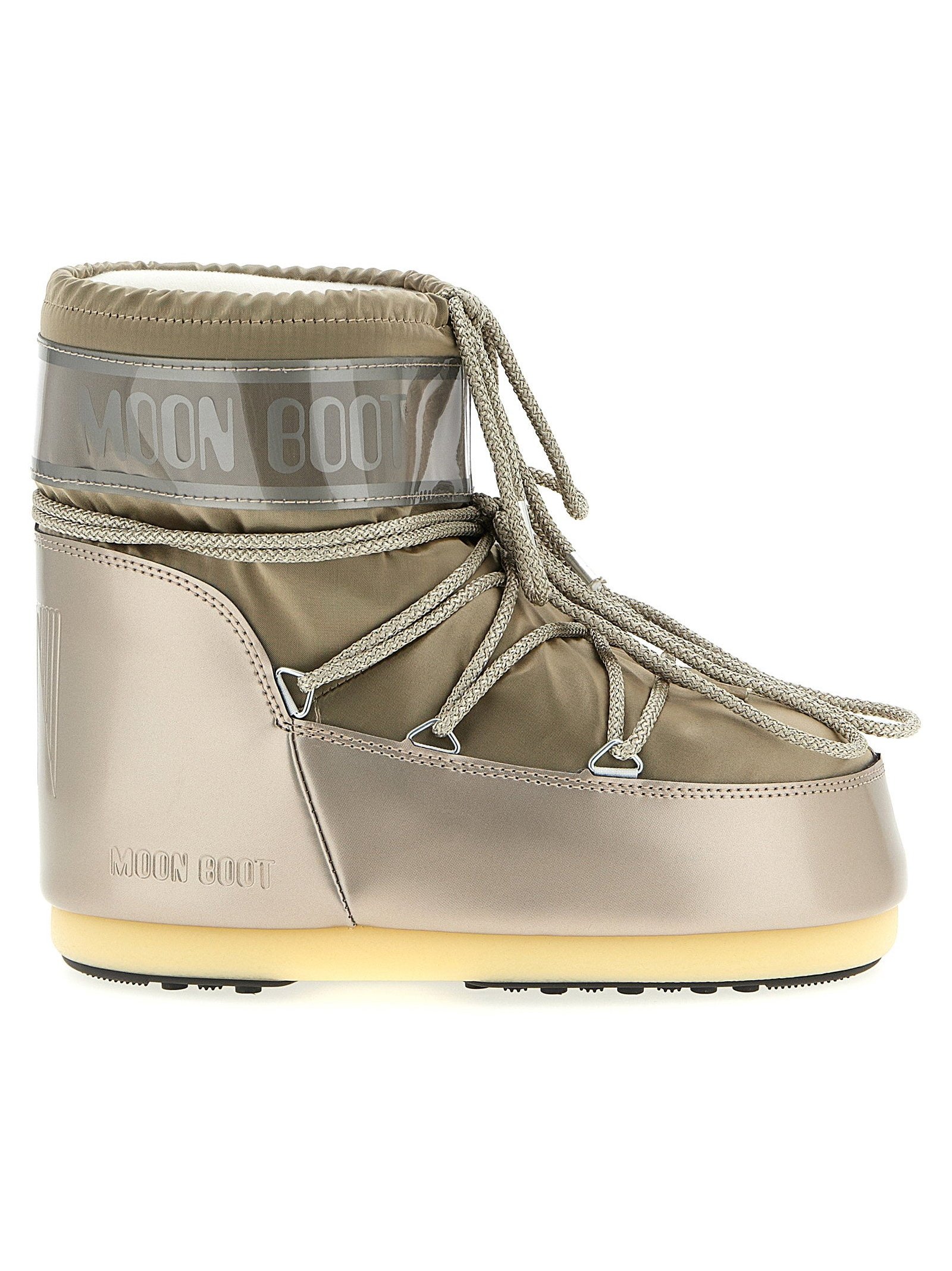 Moon Boot Icon Low Glance Ankle Boot — Cream by Moon Boot