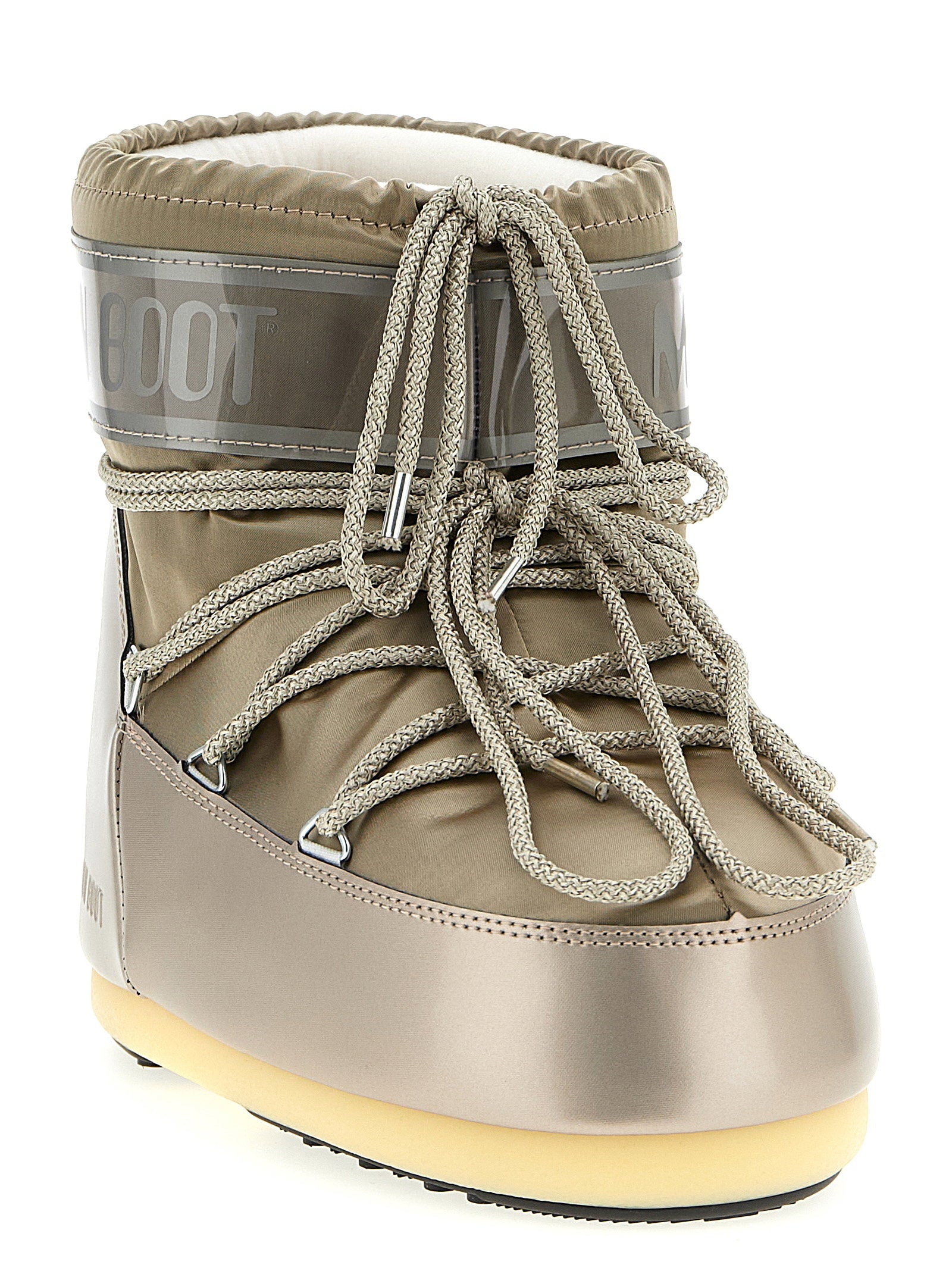 Moon Boot Icon Low Glance Ankle Boot — Cream, view 2