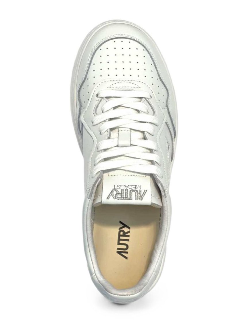 Autry Medialist Low Sneakers — White, view 2
